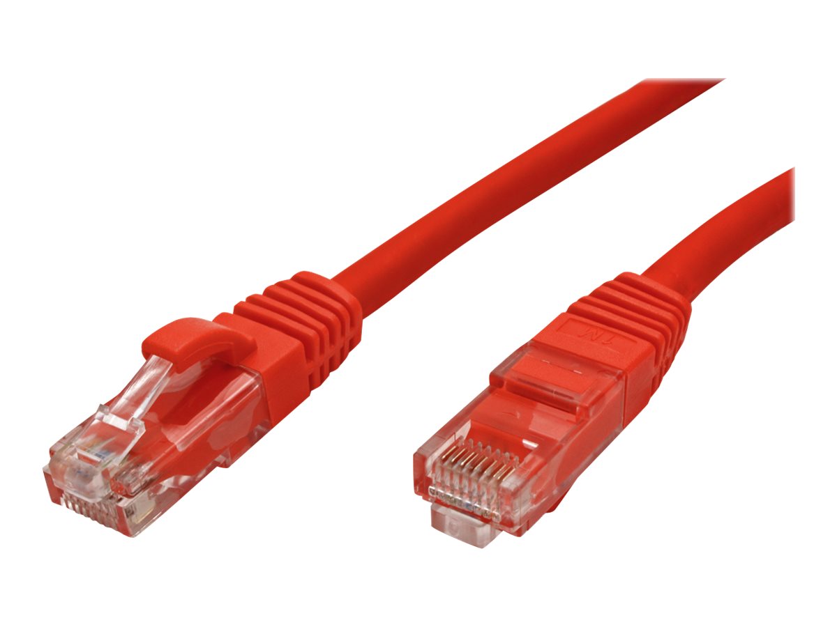 VALUE Patchkabel Kat.6 Class E UTP LSOH rot 1m - Vorderansicht