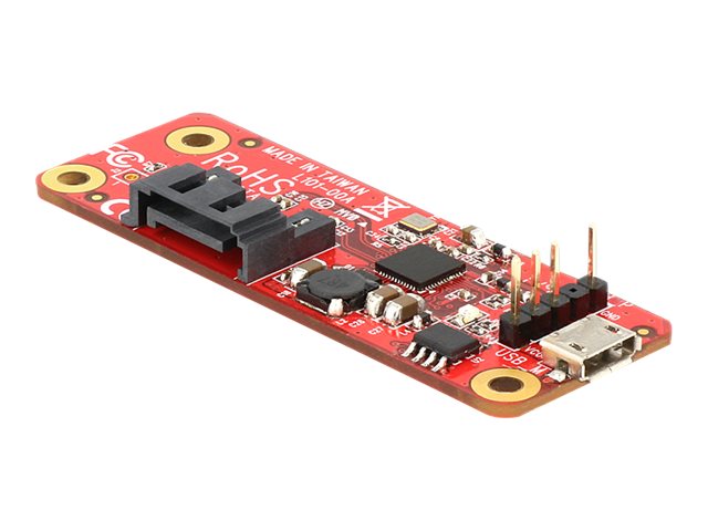 DELOCK Konverter Raspberry Pi USB 2.0 > SATA 7 Pin - Vorderansicht