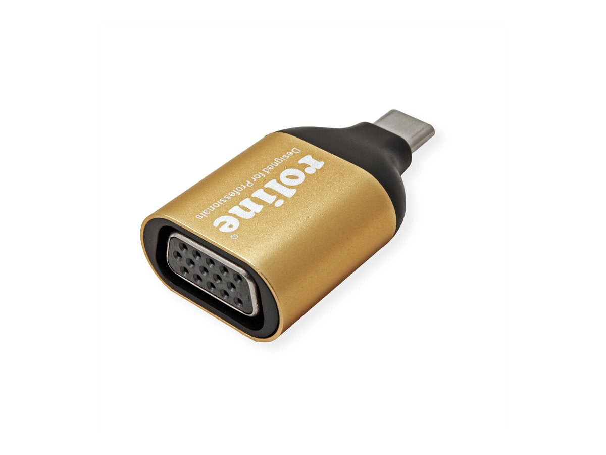 ROLINE GOLD Display Adapter USB Typ C - VGA Vorderansicht