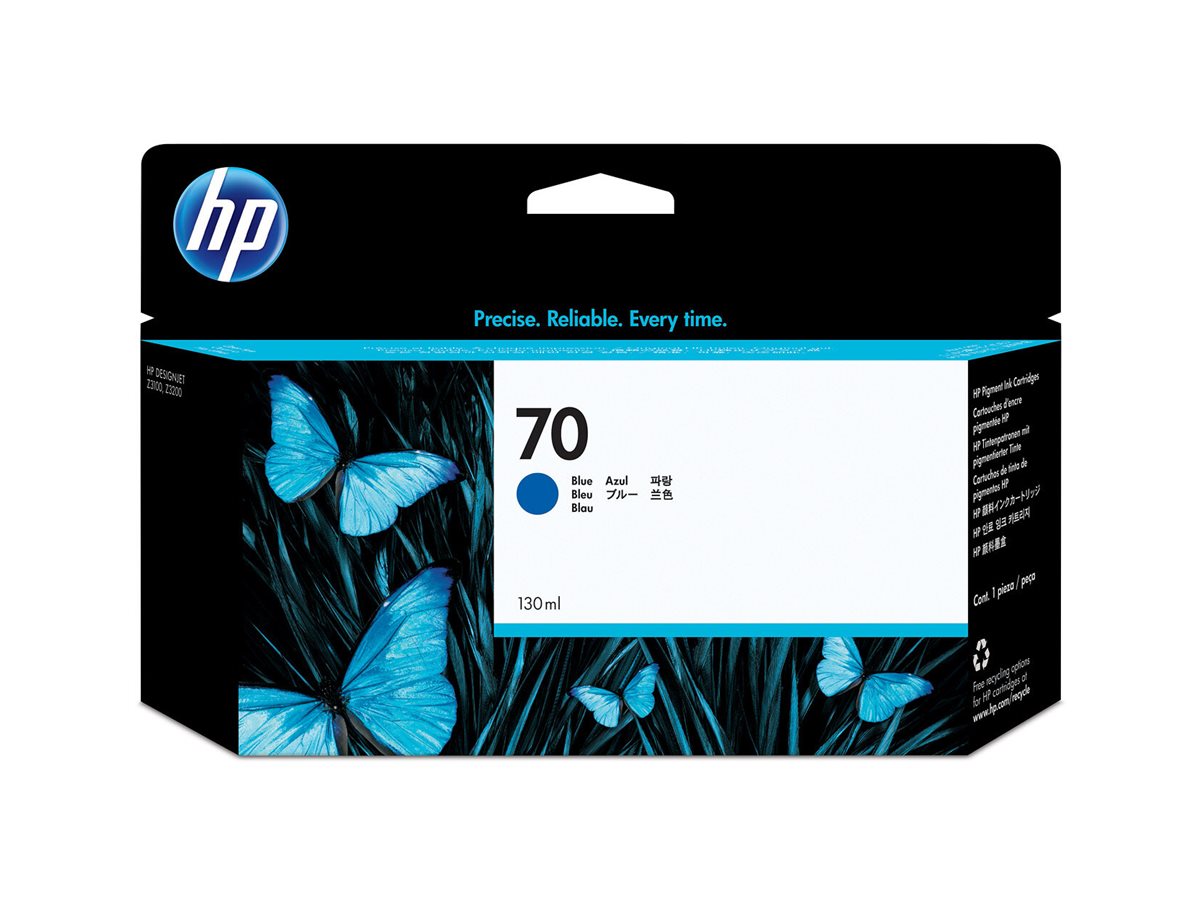 HP 70 Tintenpatrone C9458A blau Detailansicht