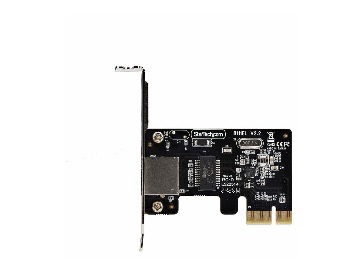 STARTECH.COM 1-Port Gigabit Netzwerkkarte PCI-Express LAN-Karte Niedrigprofil NIC Realtek RTL8111H 1G PCIe Netzwerkadapter