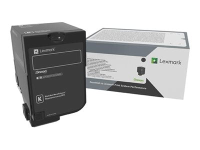 LEXMARK High Yield Toner Regular Open Channel Schwarz Vorderansicht