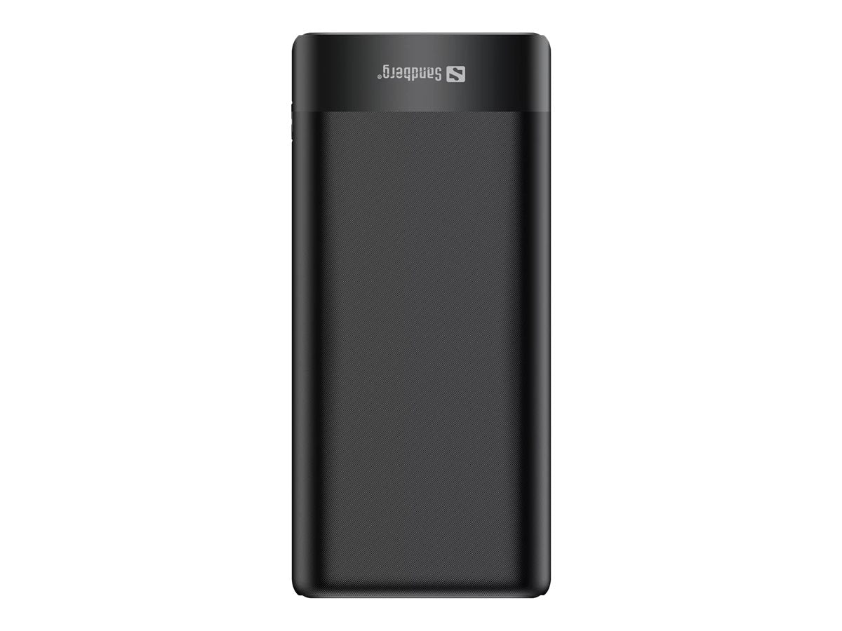 SANDBERG Powerbank 20000 USB-C PD65W Vorderansicht