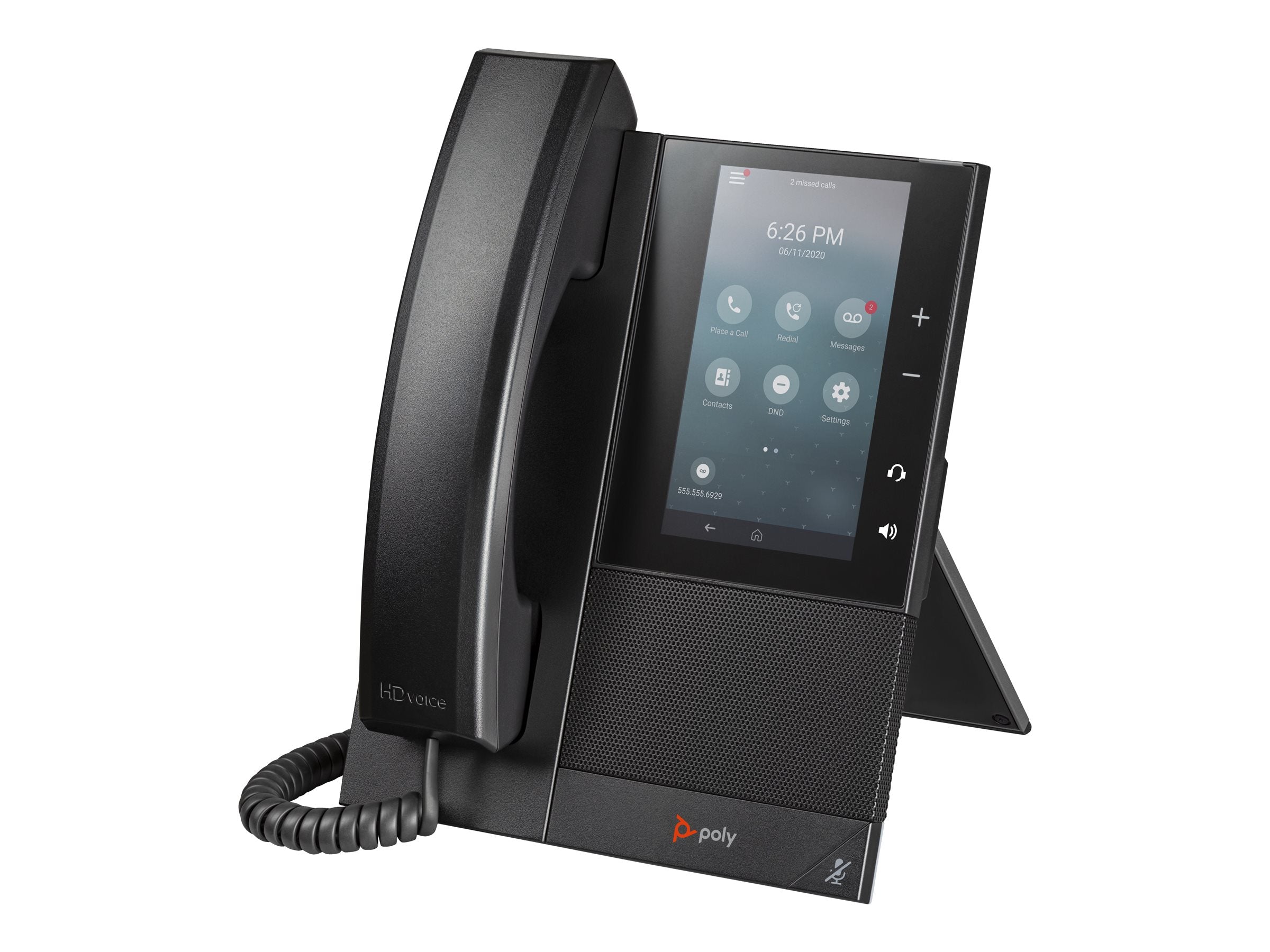 HP Poly CCX 500 VoIP-Telefon Detailansicht