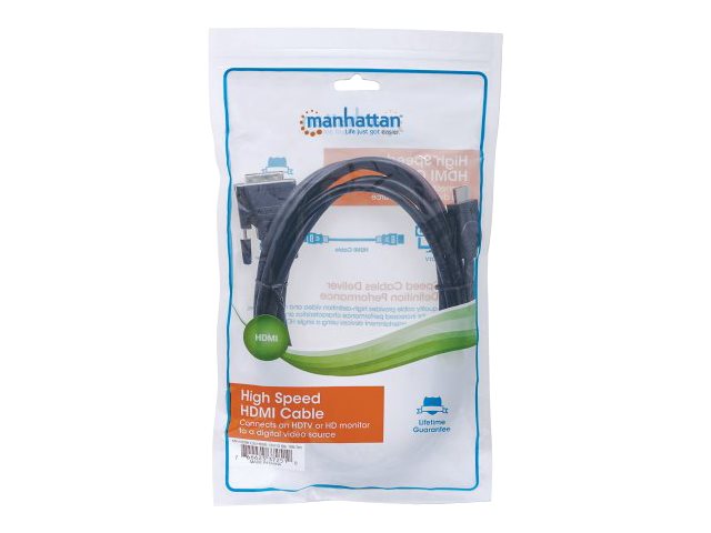 MANHATTAN HDMI auf DVI-D 24+1 Kabel 3m Verpackung