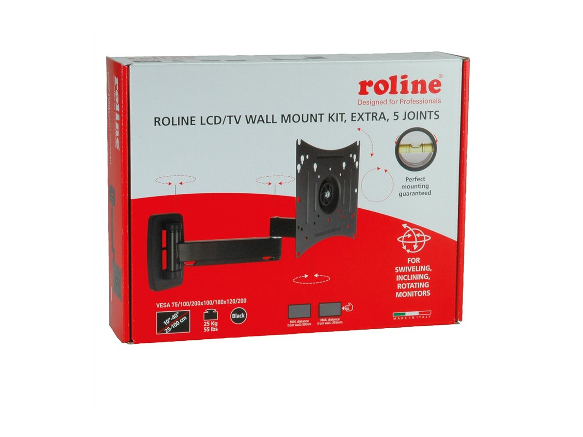 ROLINE LCD/TV-Wandhalterung Extralang 5 Drehpunkte - Montagebeispiel