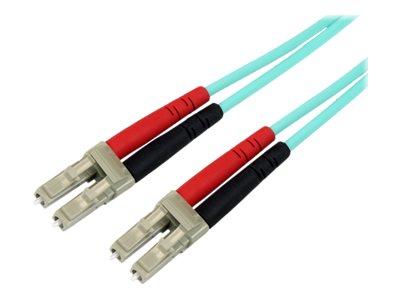 STARTECH.COM 10Gb Aqua LC/LC Duplex 50/125 Multimode LSZH Fiber Cable Detailansicht