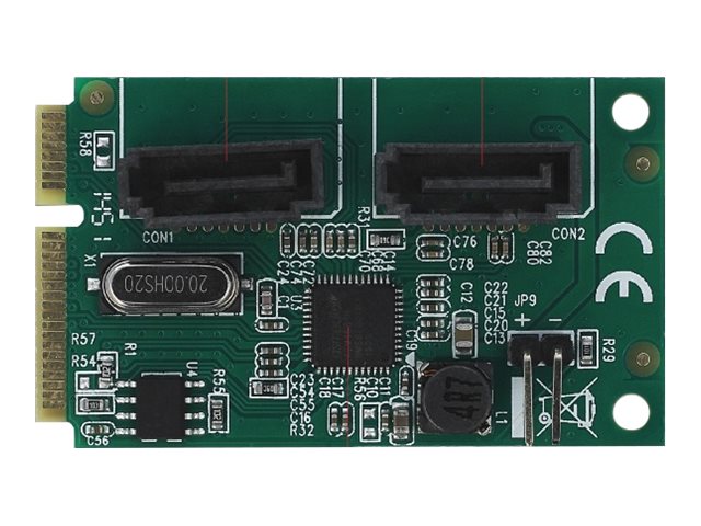 DELOCK Mini PCIe Konverter zu 2 x SATA mit RAID - Detailansicht