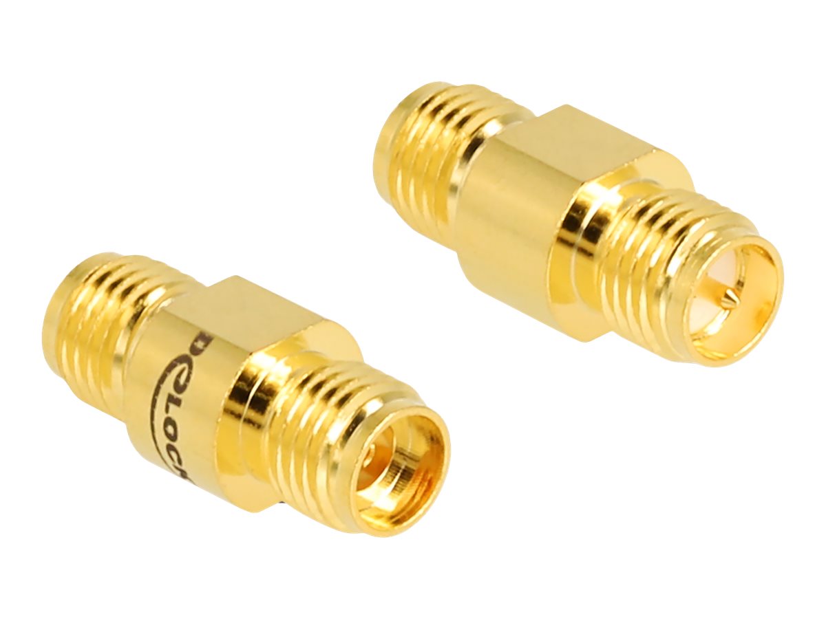DELOCK Adapter RP-SMA Buchse zu SMA Buchse - Vorderansicht