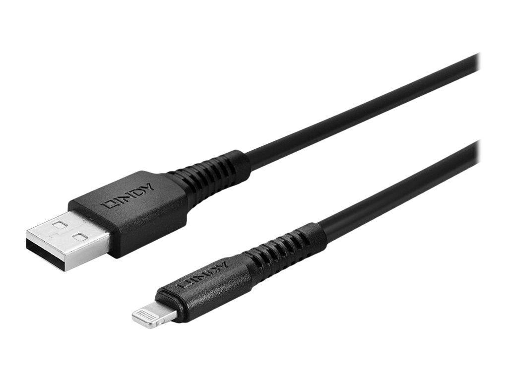 LINDY 2m USB an Lightning Kabel schwarz - Verpackung