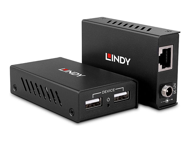 LINDY 100m 2 Port USB 2.0 Cat.6 Extender Anwendungsbeispiel