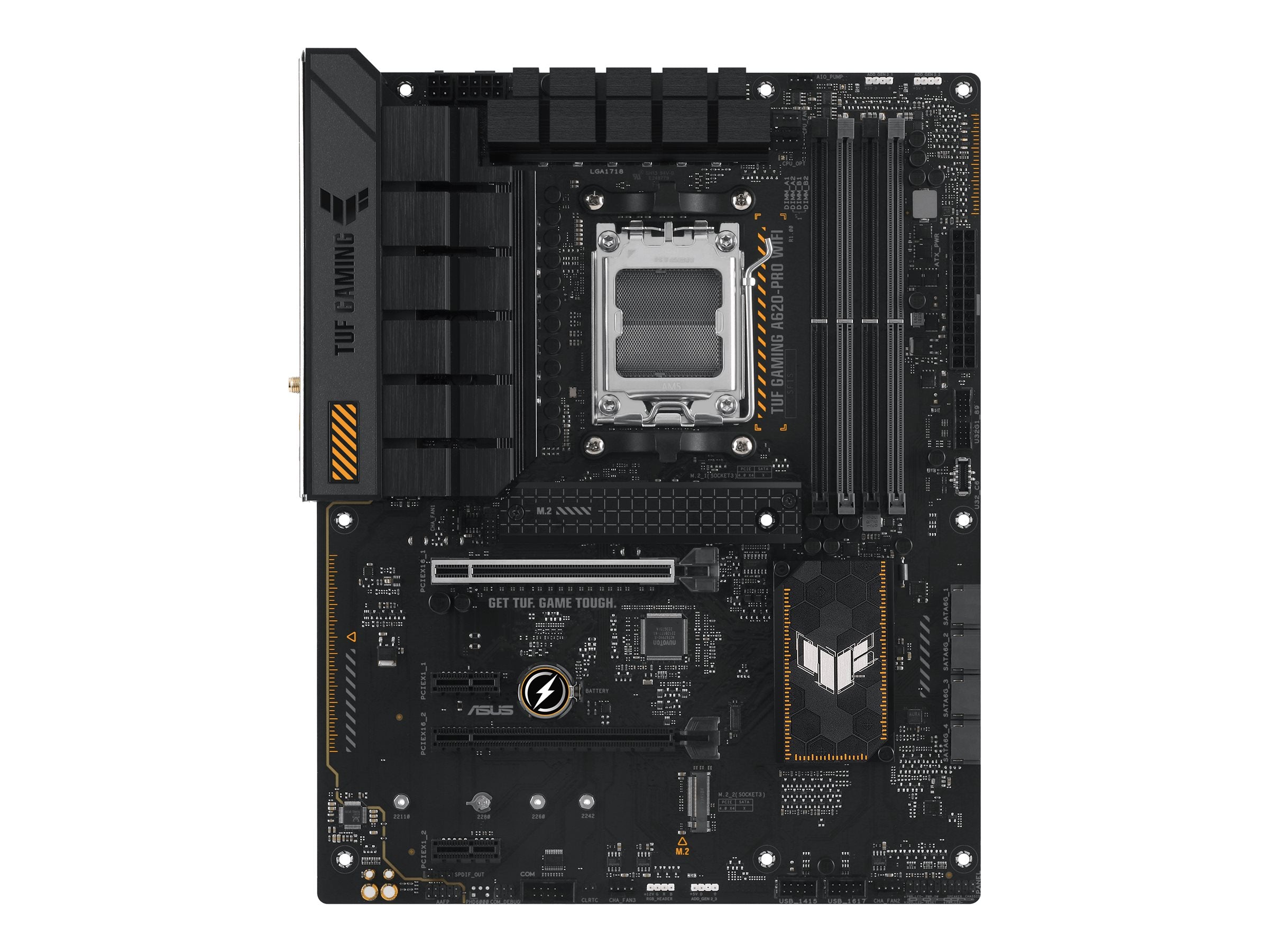 ASUS TUF GAMING A620-PRO WIFI AM5 ATX Motherboard Vorderansicht