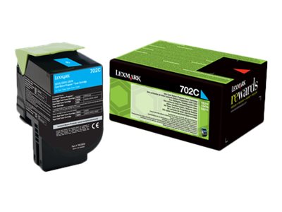 LEXMARK 702C Toner cyan Vorderansicht
