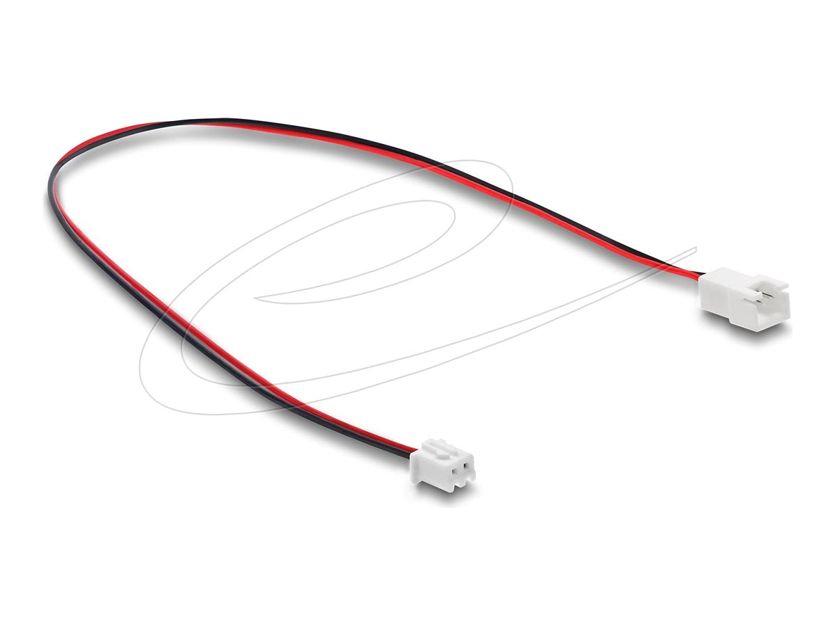 DELOCK Lufter Verlängerungskabel JST Stecker zu Buchse 2 Pin 30cm - Vorderansicht