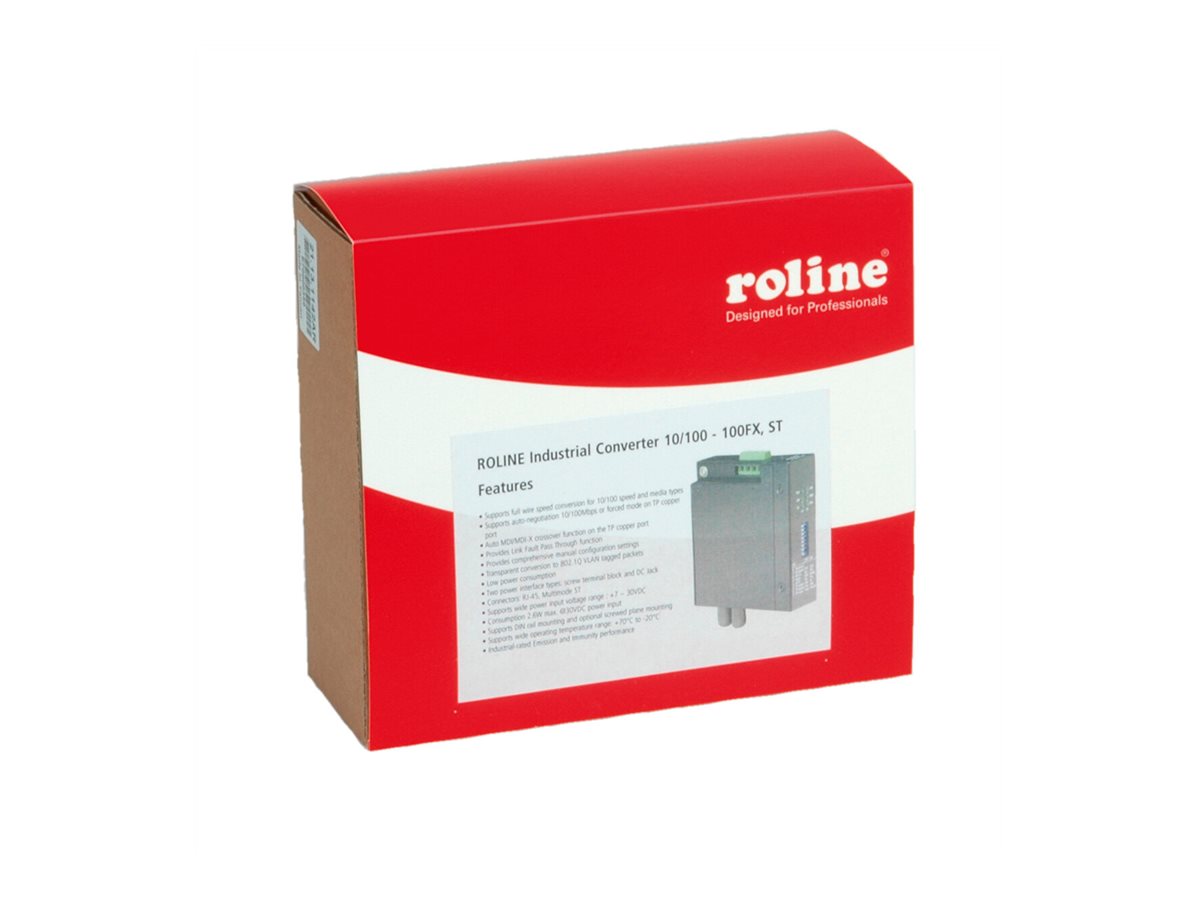 ROLINE Industrie Konverter RJ-45 ST - Vorderansicht