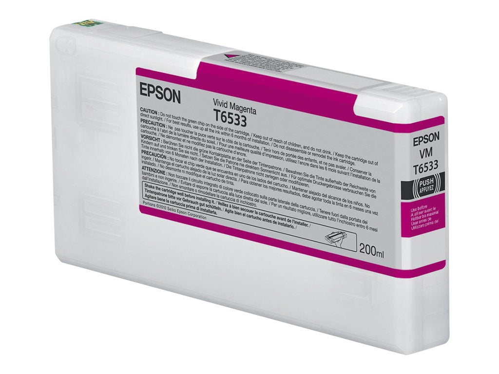 EPSON 5LB T6533 Tintenpatrone Vivid Magenta Vorderansicht