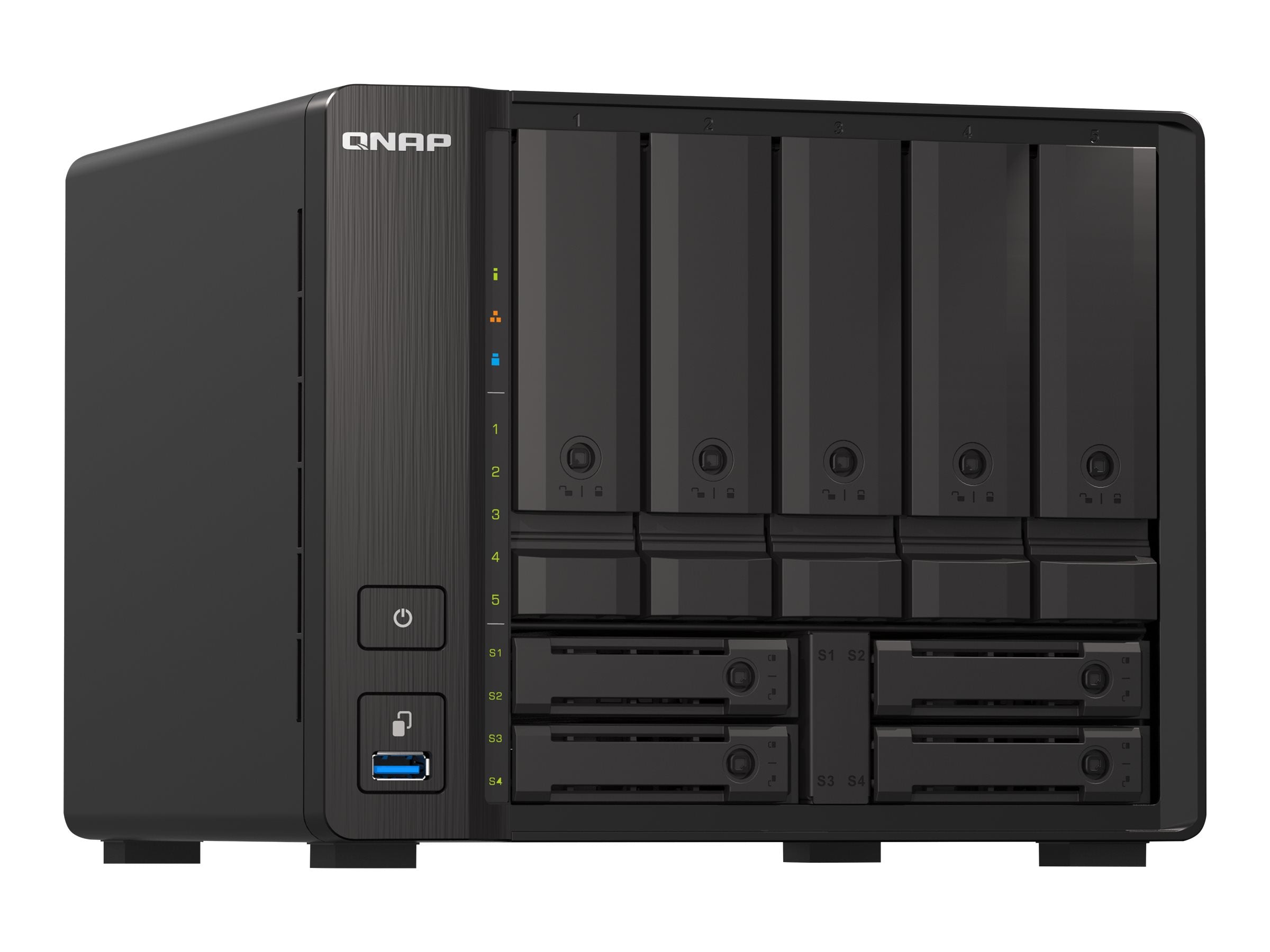 QNAP TS-h973AX 9-bay NAS Rückansicht