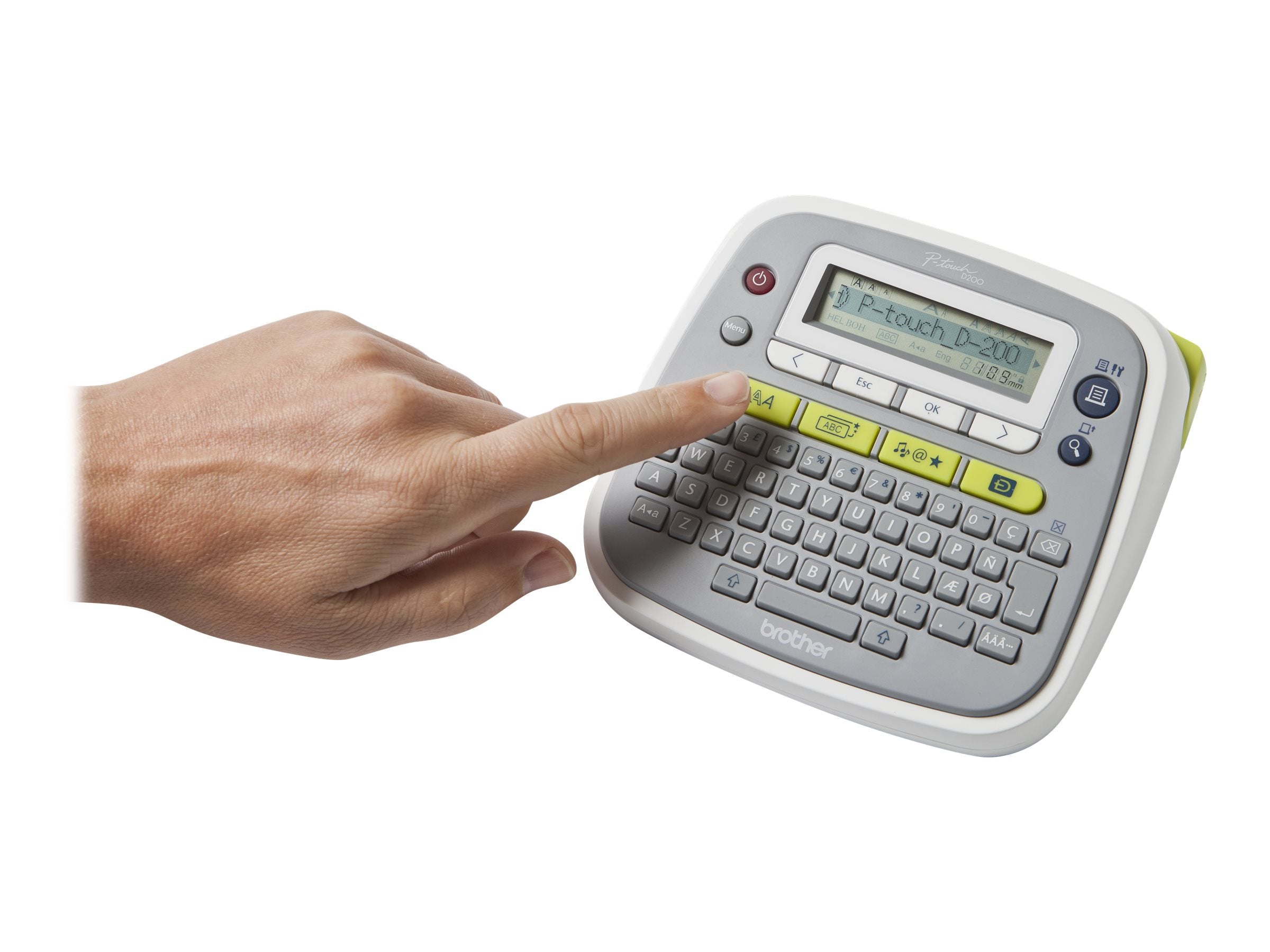 BROTHER P-touch D200BWVP Beschriftungsgerät Vorderansicht