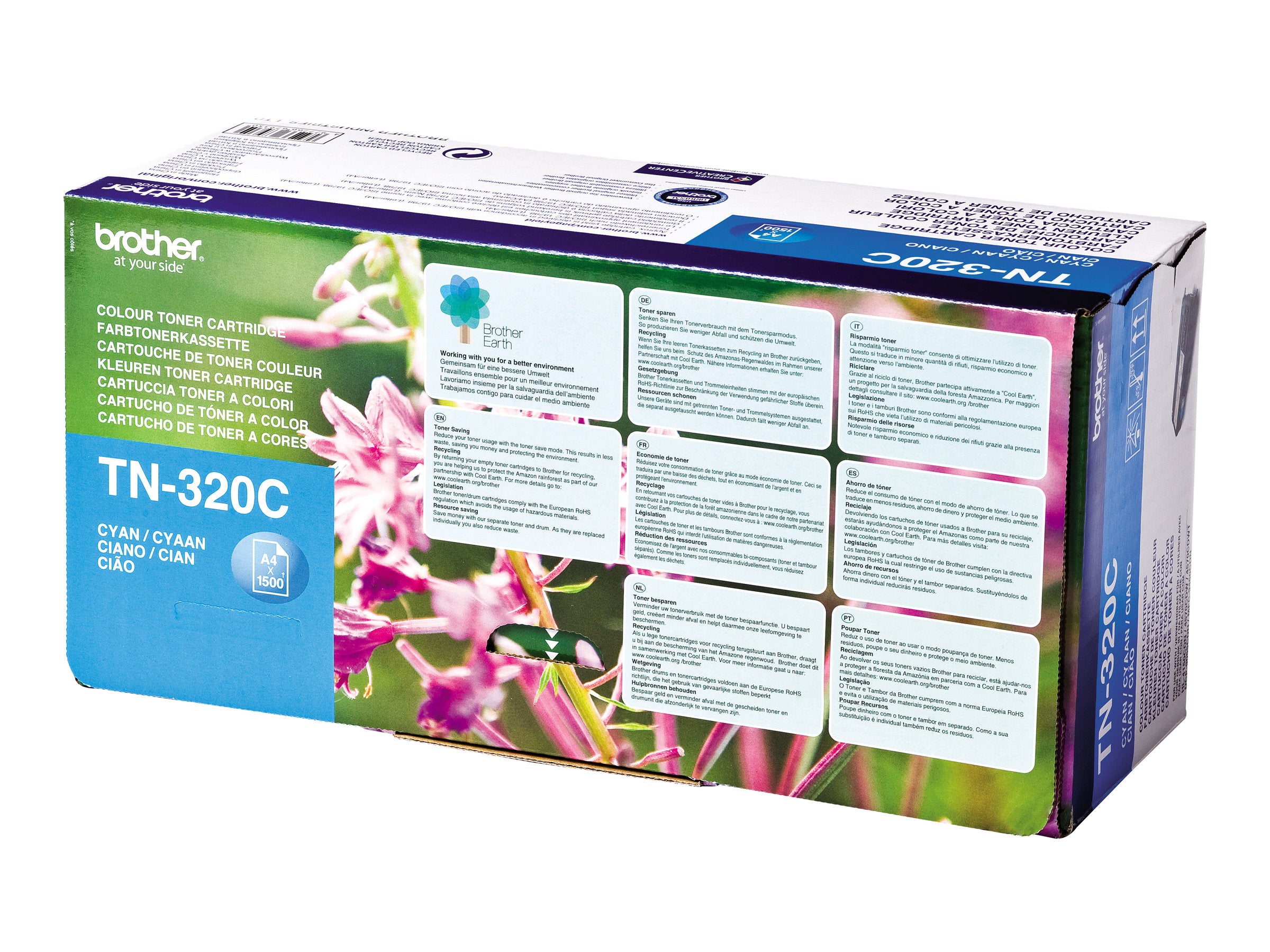 BROTHER TN-320 Toner cyan Vorderansicht
