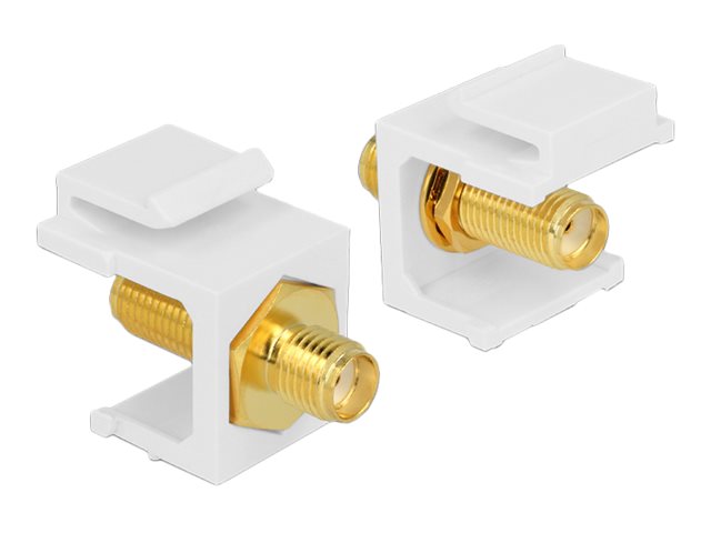 DELOCK Keystone Modul SMA Buchse Vorderansicht
