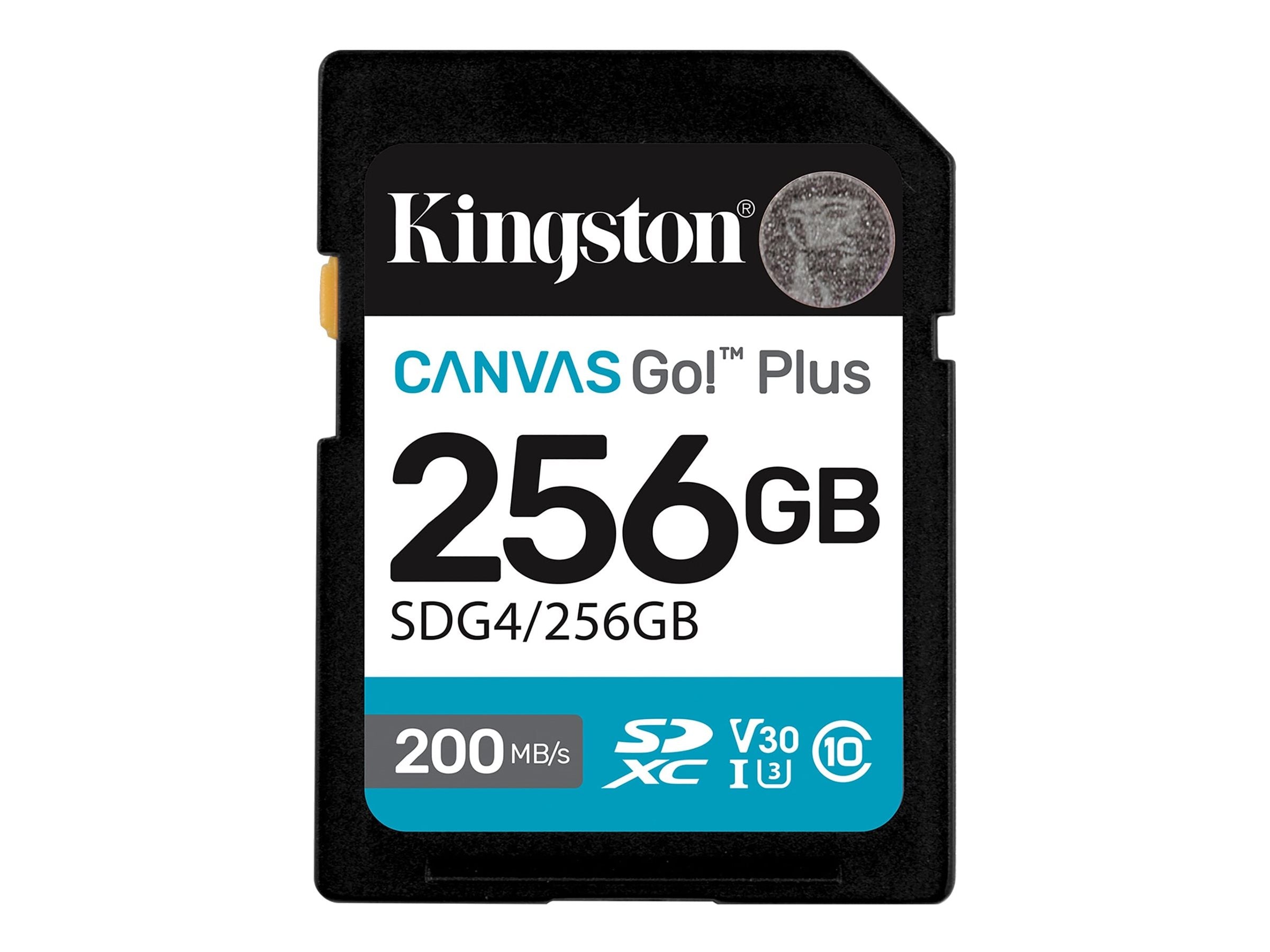 KINGSTON 256GB SDXC Canvas Go Plus Gen4 Vorderansicht