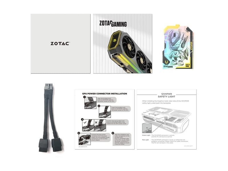 ZOTAC GAMING GeForce RTX 5070 Twin Edge OC WHITE ED 12GB GDDR7 Rückansicht