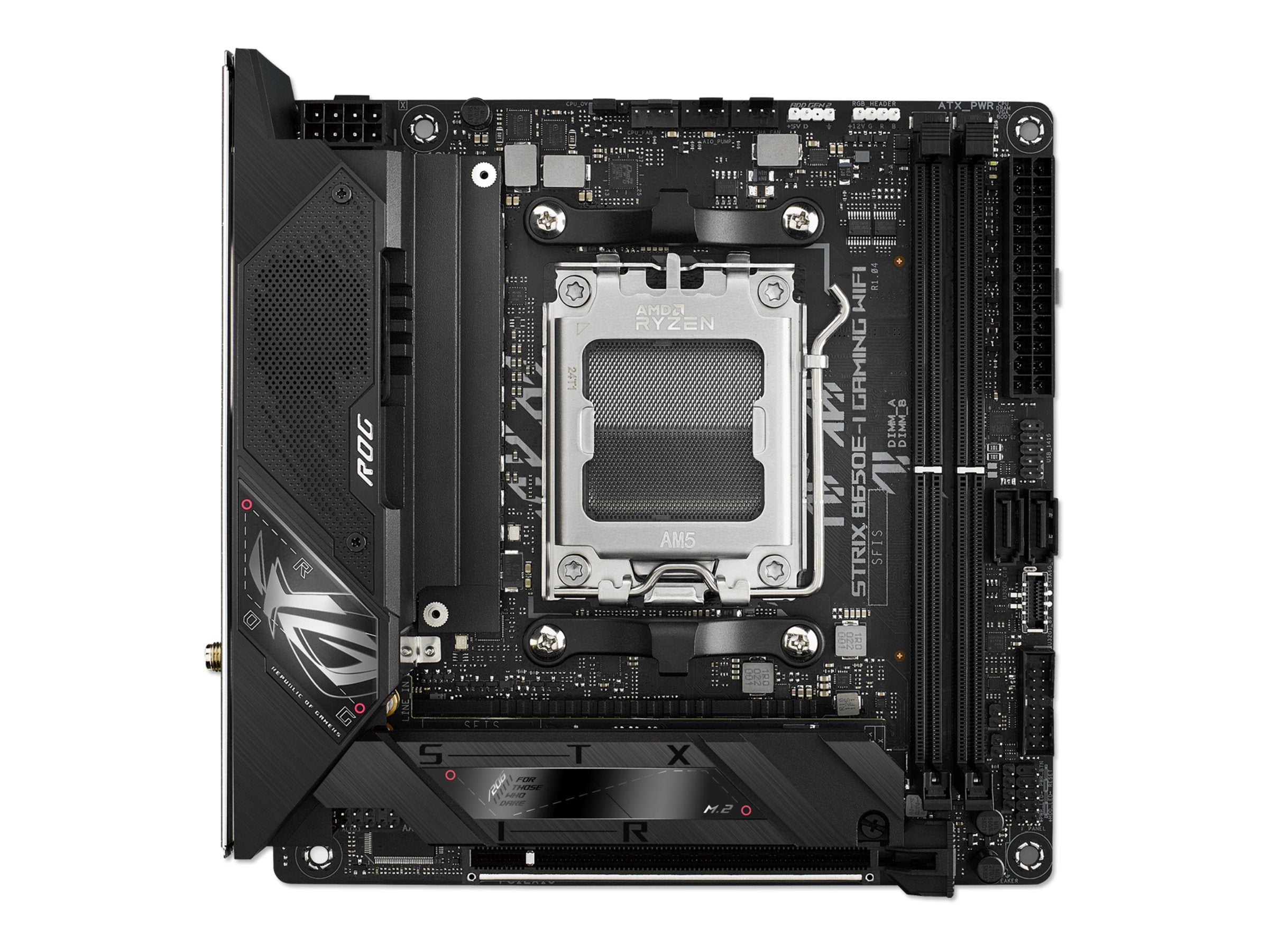 ASUS ROG STRIX B650E-I GAMING WIFI AM5 DDR5 mini-ITX MB Vorderansicht