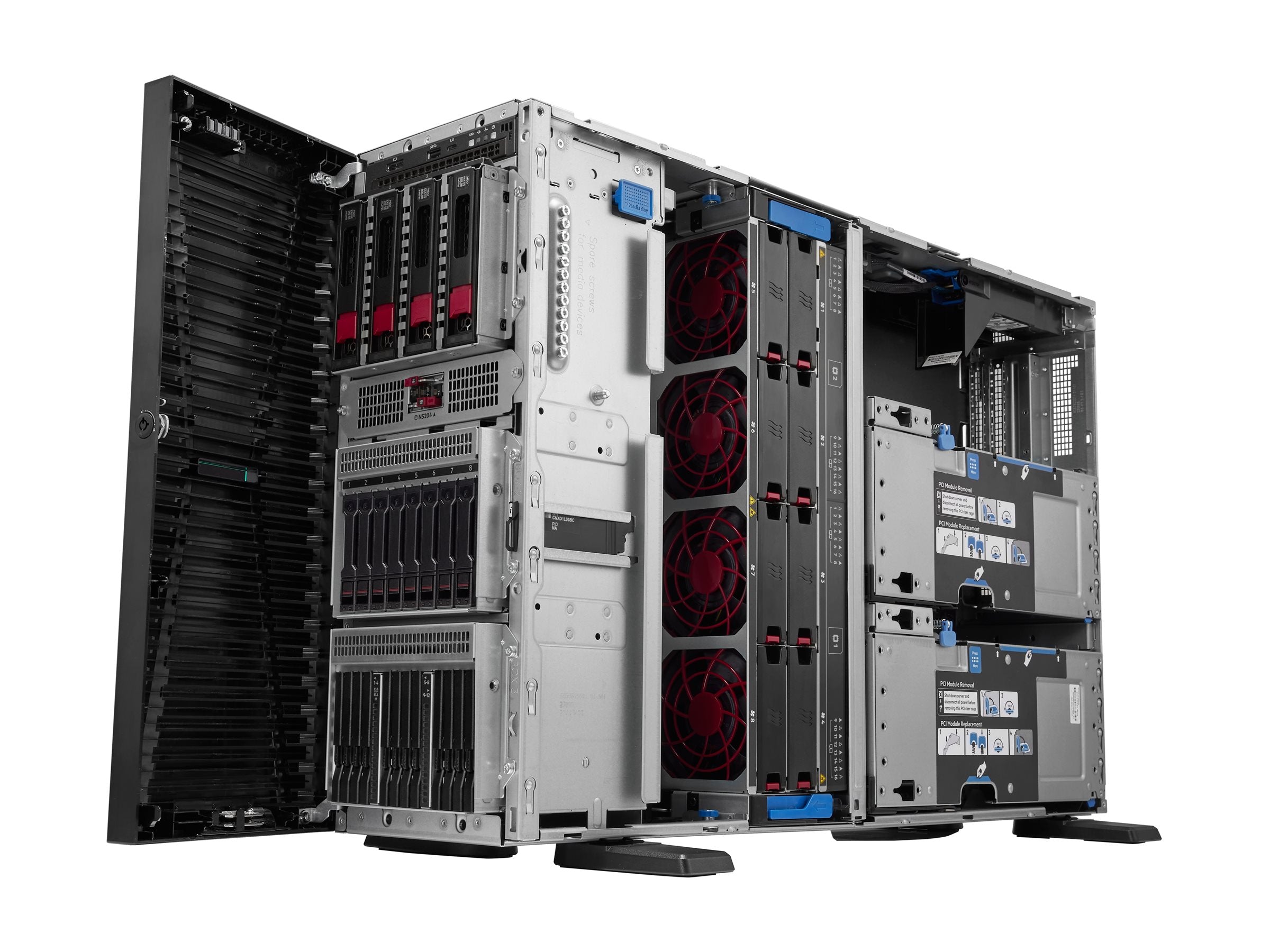 HPE ProLiant ML350 Gen12 Tower 6515P 16-Core 2.4GHz 1x64GB-R 8SFF Hot Plug MR408i-o 2x480GB SSD 2x1000W Server