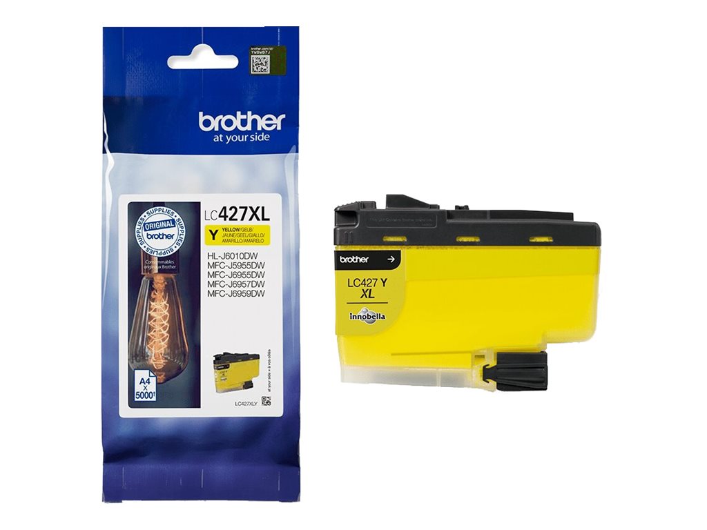 BROTHER LC-427XLY Gelbe Tintenpatrone Detailansicht
