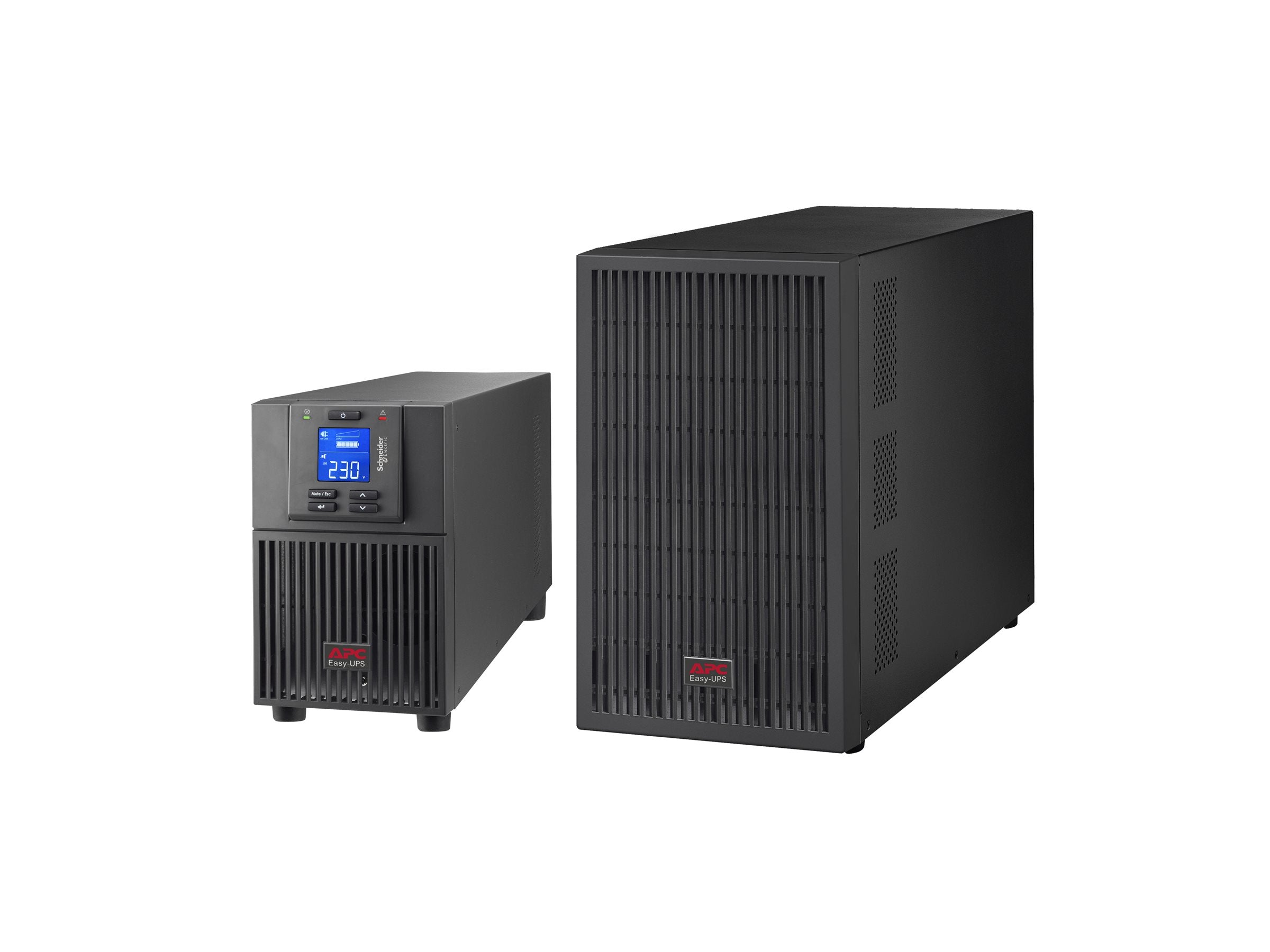 APC Easy UPS On-Line UPS tower extended runtime AC 220/230/240V 2700Watt 3000VA 1-phase lead acid USB serial oc 7 EU BK RAL 7010