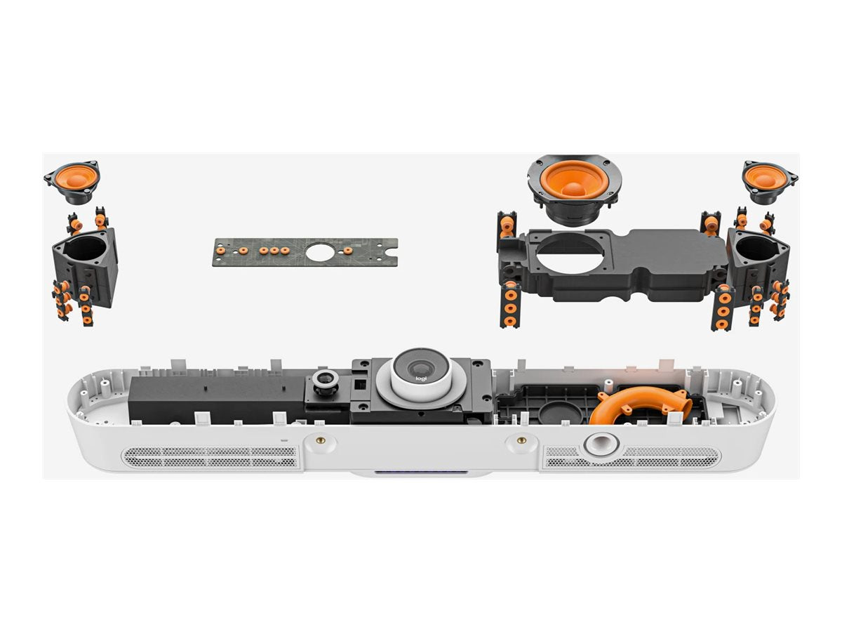 LOGITECH Rally Bar Mini - OFF-WHITE - EMEA - PLUG - UK/HK