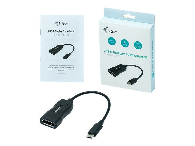 I-TEC USB C auf Display Port Adapter Vorderansicht