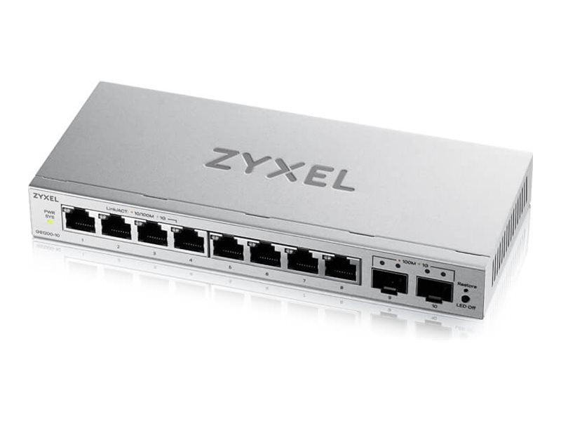 ZYXEL GS1200-10 V3 8-Port Gigabit Switch Vorderansicht