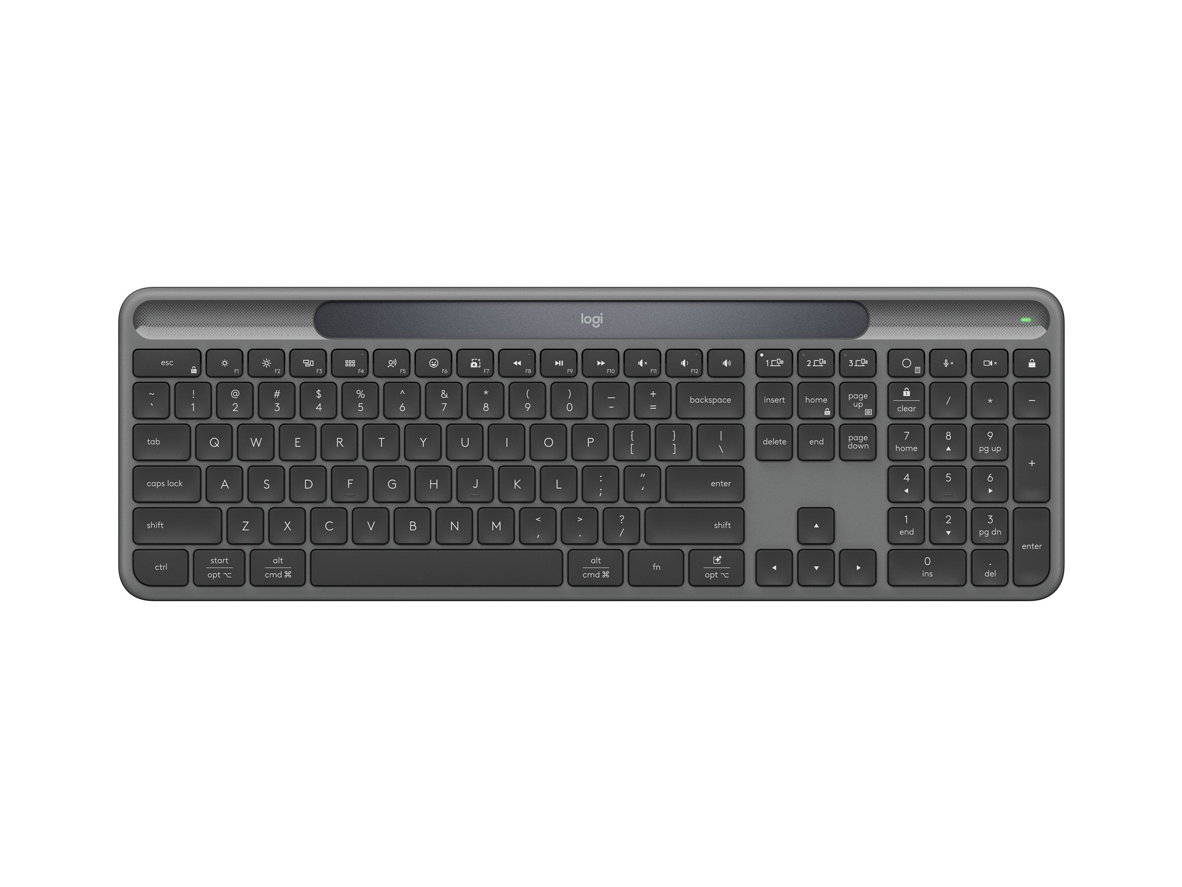 LOGITECH Slim Solar+ for Business - Graphite - (US)