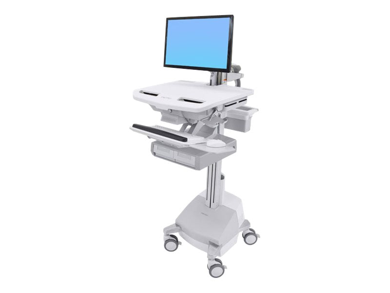 Vorderansicht des ERGOTRON StyleView Wagens mit LCD-Arm