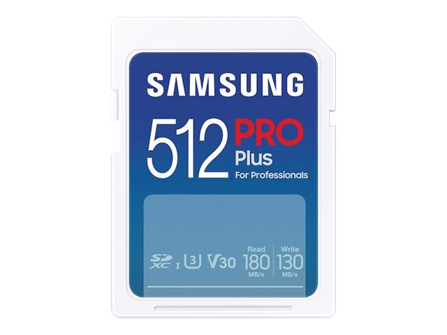 SAMSUNG SD PRO Plus 2023 512GB SD-Speicherkarte Vorderansicht