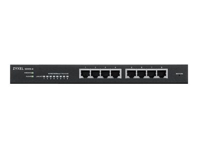 ZYXEL GS1915-8EP 8-port GbE PoE Switch Vorderansicht