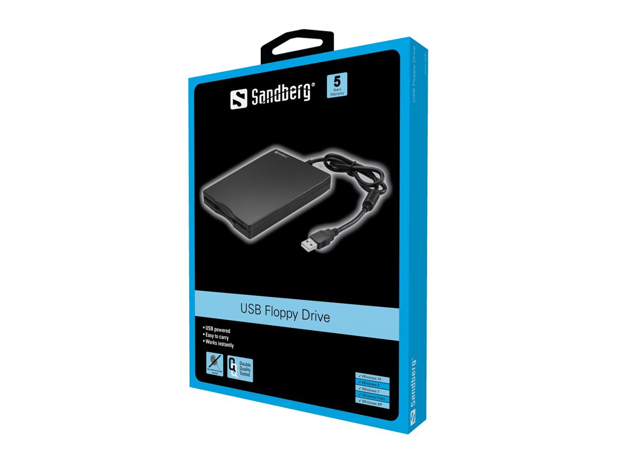 SANDBERG USB Floppy Mini Reader 3.5Zoll Verpackung