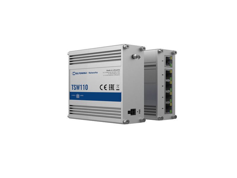 TELTONIKA NETWORKS TSW110 Unmanaged Layer 2 Gigabit Ethernet Switch - Vorderansicht