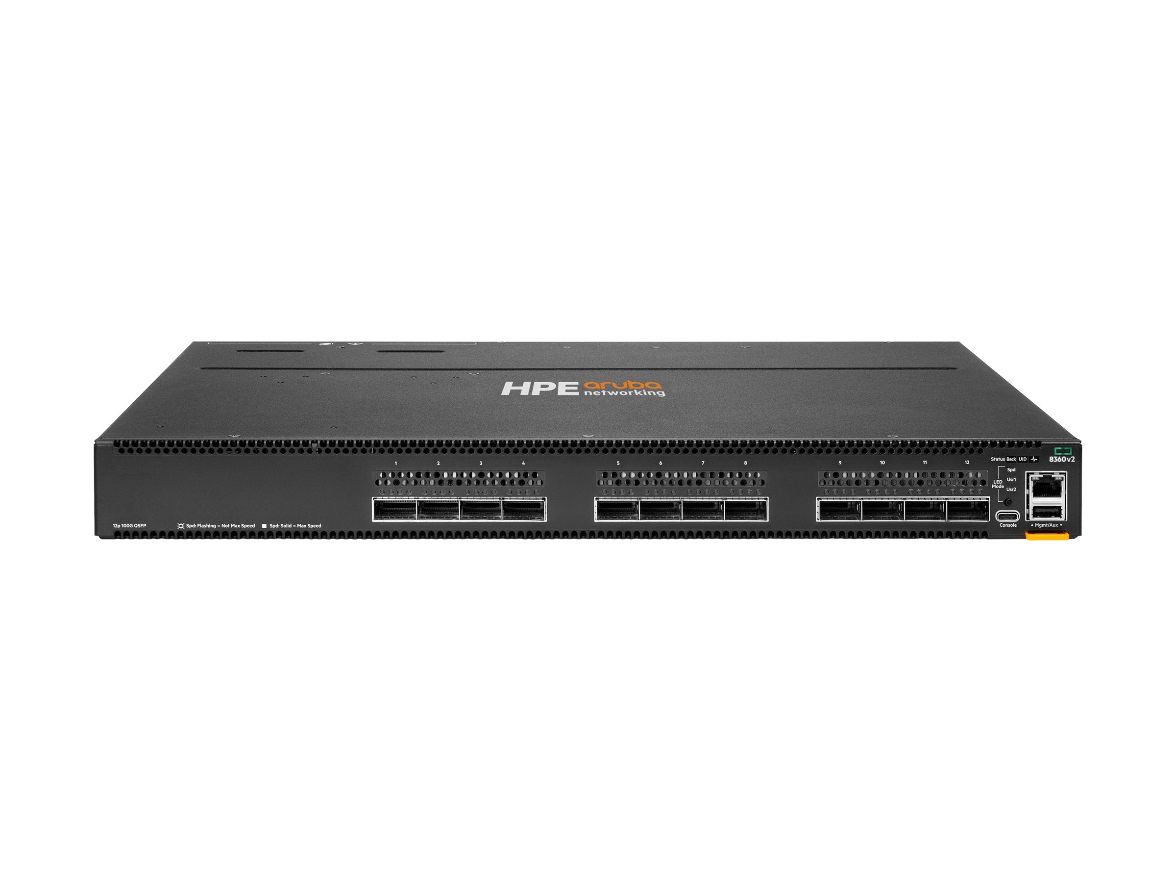 HPE Aruba 8360-12C v2 12-port 100G QSFP+/QSFP28 Back-to-Front 3 Fans 2 AC Bundle