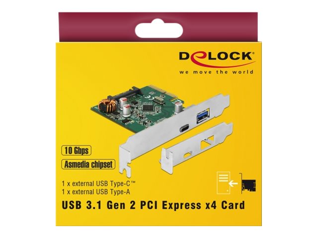 DELOCK PCI Express Karte Vorderansicht