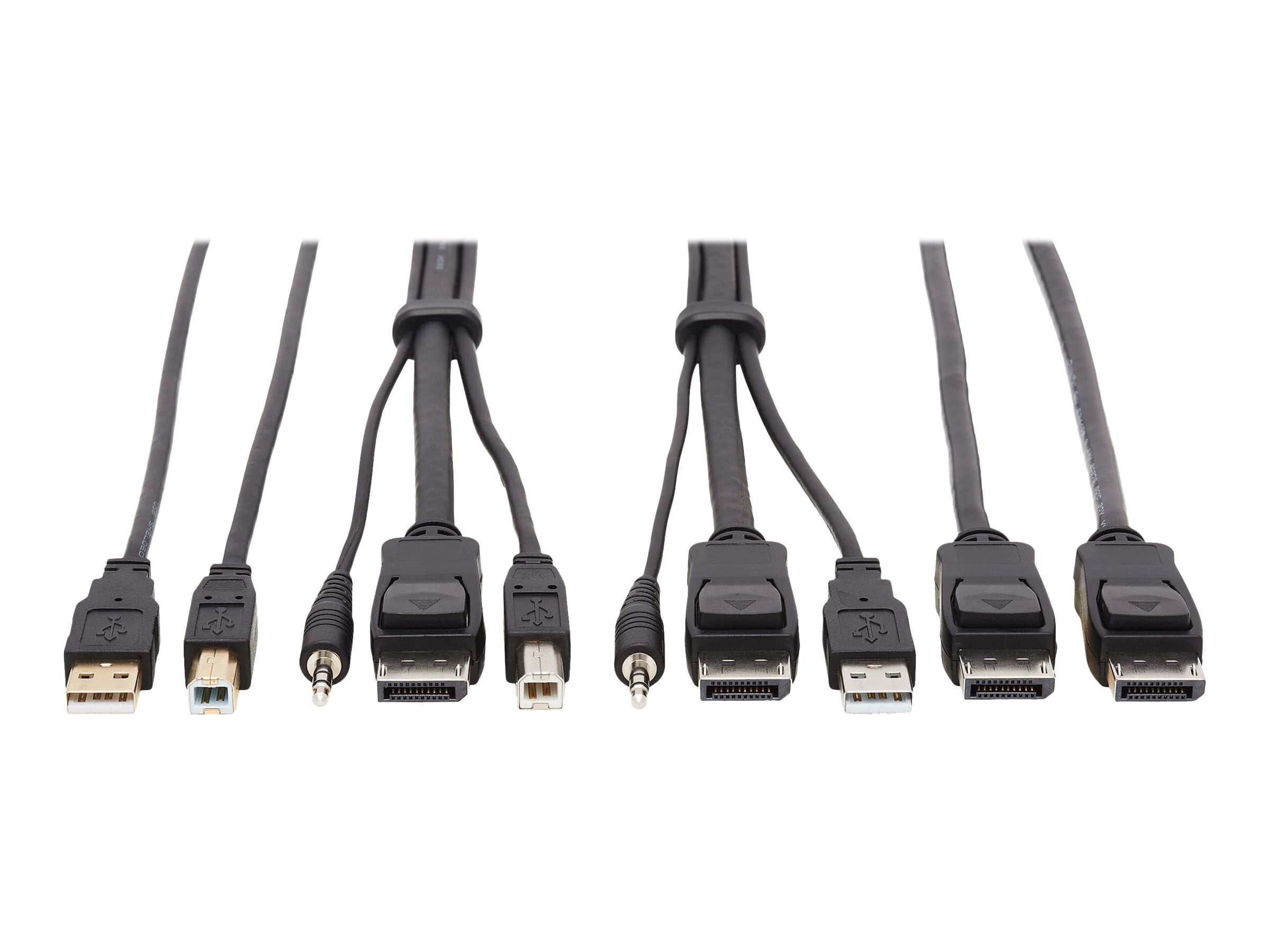EATON TRIPPLITE DisplayPort KVM Cable Kit - DP USB 3