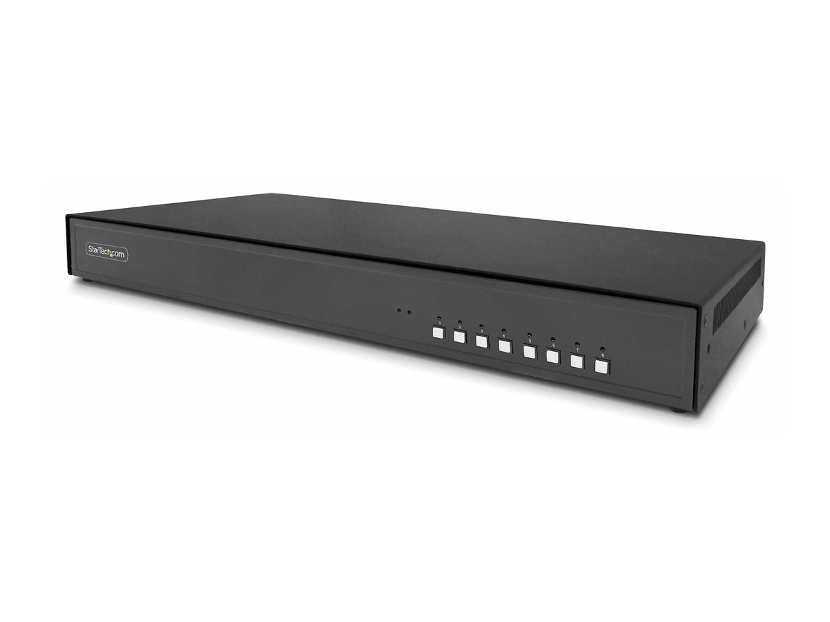 STARTECH.COM 8-Port DisplayPort Secure KVM Switch 4K 30Hz NIAP 4.0 Zertifizierter Desktop KVM Umschalter CAC Port 8 PCs 1monitor