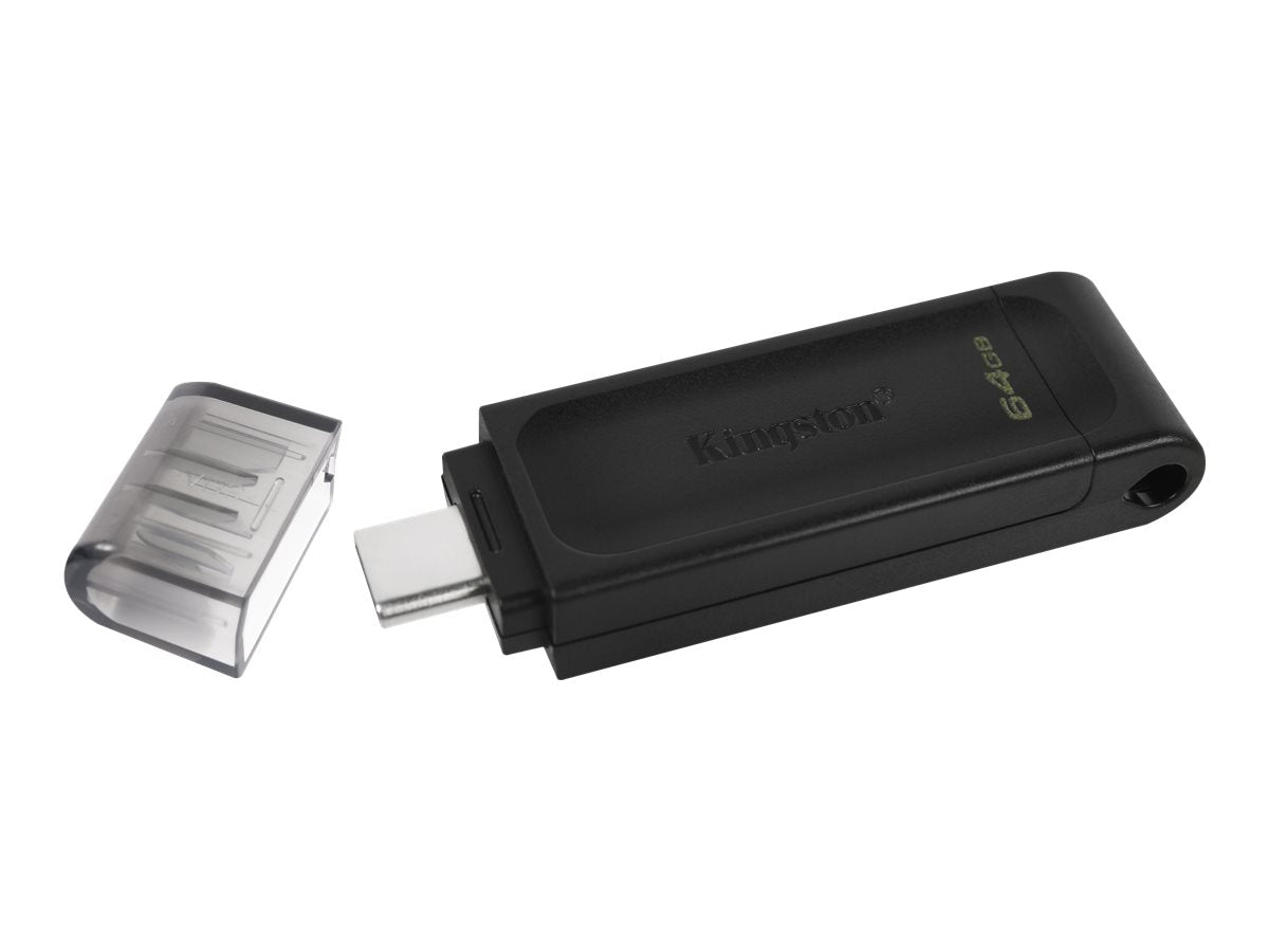 KINGSTON 64GB USB-C3.2 Gen1 DataTraveler 70 Vorderansicht