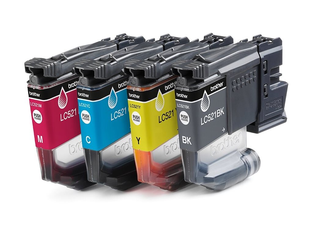 BROTHER Value pack CMYK Tintenpatronen Seitenansicht