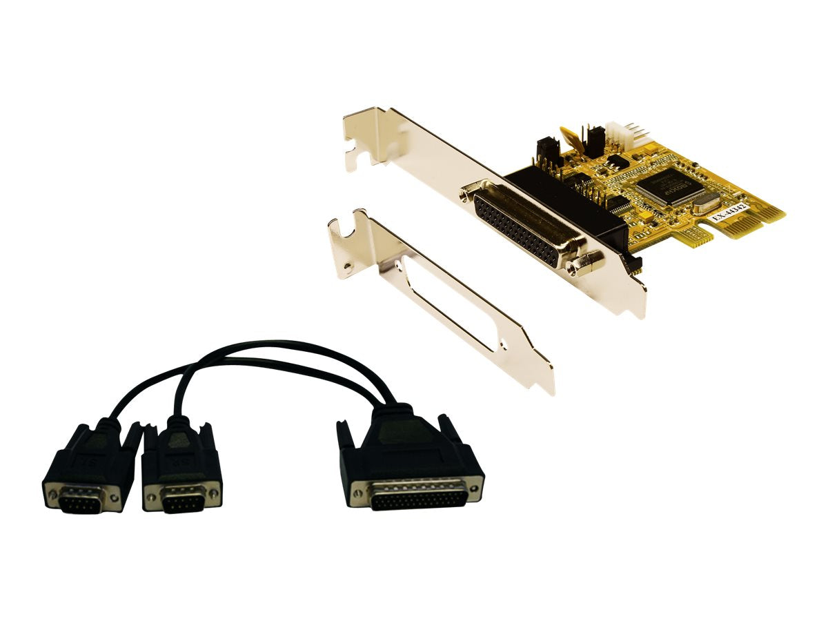 EXSYS EX-44342 2S Seriell RS-232 PCIe Karte Vorderansicht