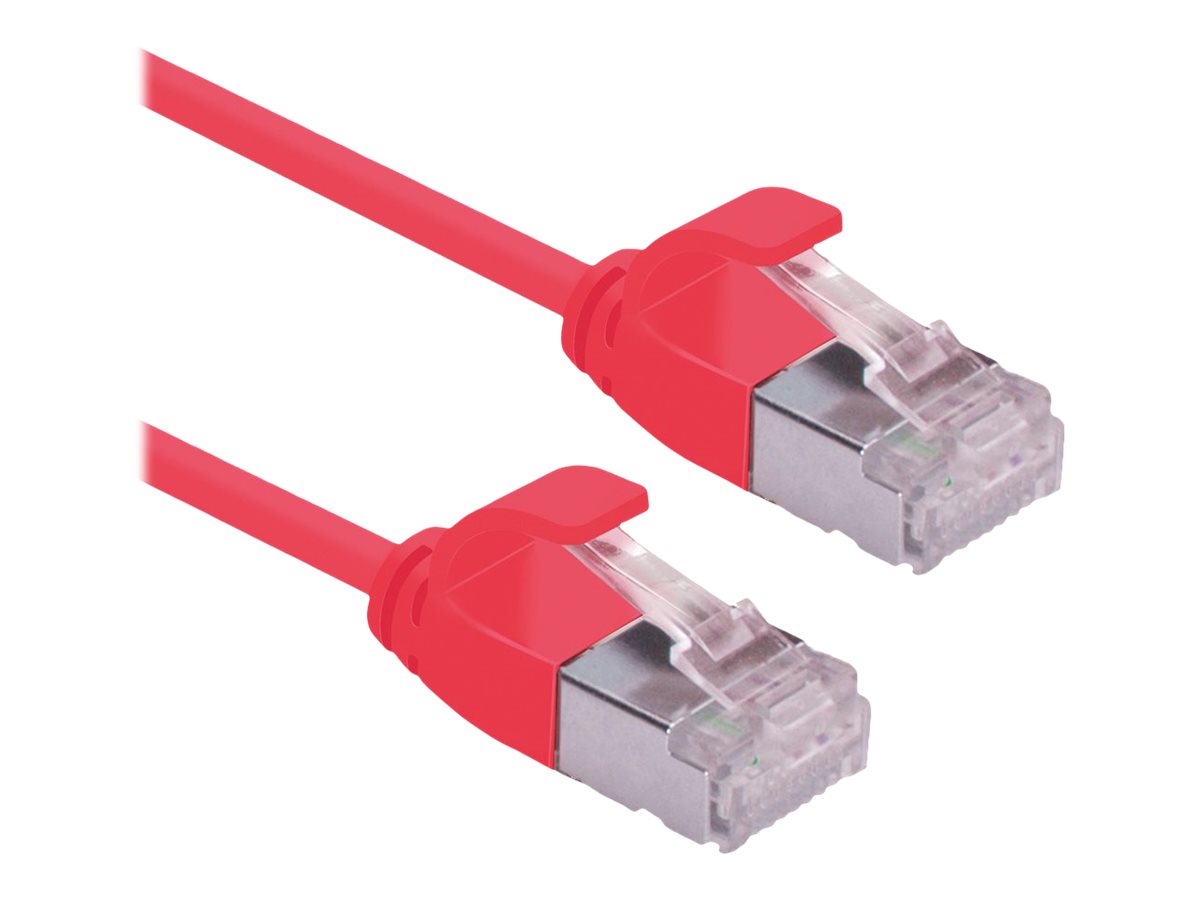 ROLING GREEN U/FTP Patchkabel Kat.6A Class EA LSOH slim rot 1,5m - Vorderansicht