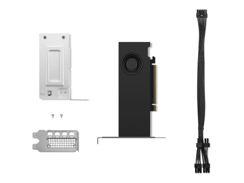 Vorderansicht der LENOVO NVIDIA RTX 2000 Ada 16GB mini-DPx4 GDDR6 Graphics Card