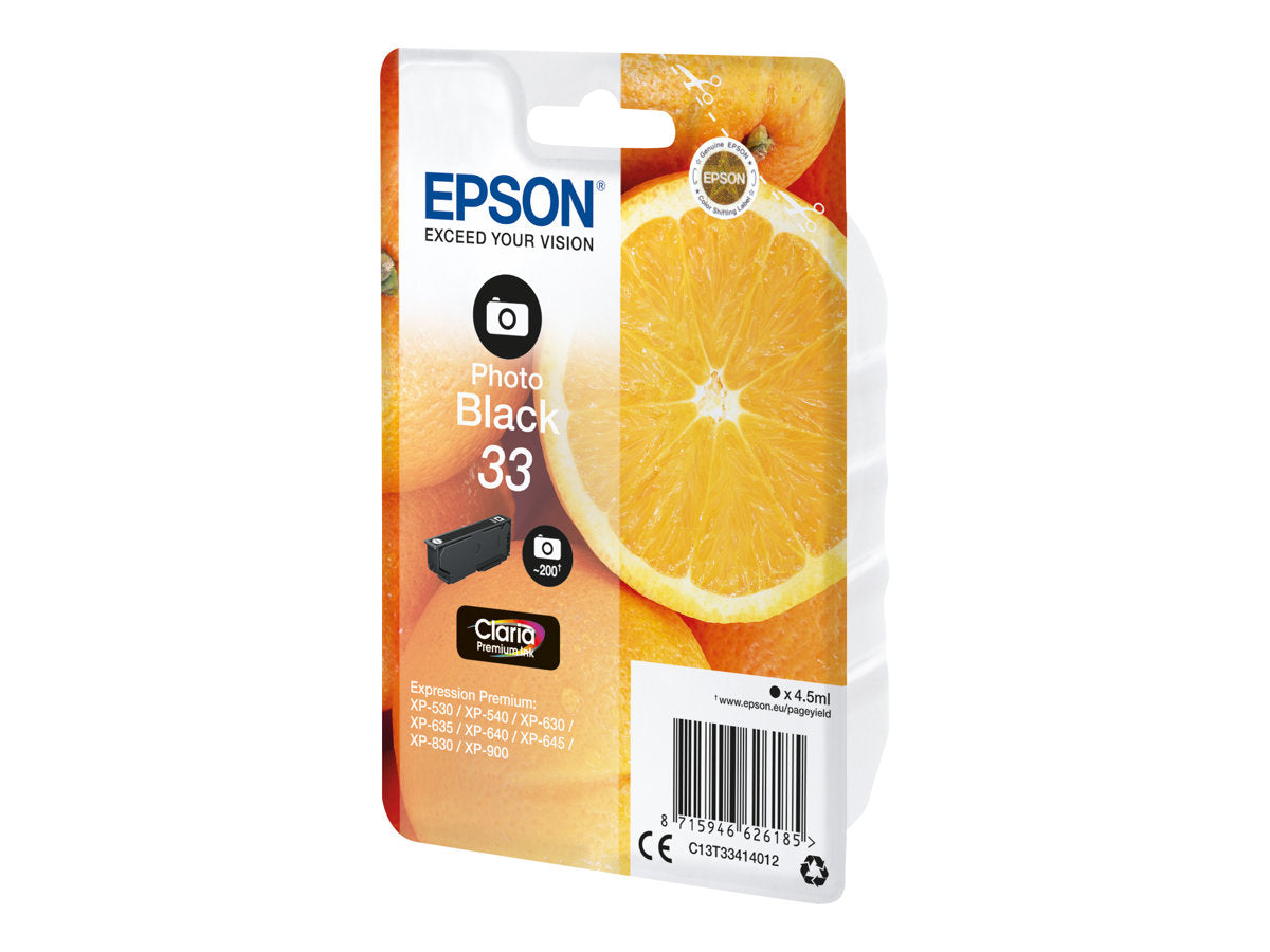 EPSON 5LB Singlepack Photo Black 33 Claria Premium Ink Verpackung