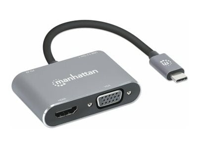 MANHATTAN USB-C 4-in-1 Konverter Vorderansicht